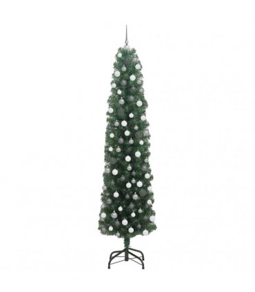 vidaXL Artificial Christmas Tree with LED Light Green 210 cm