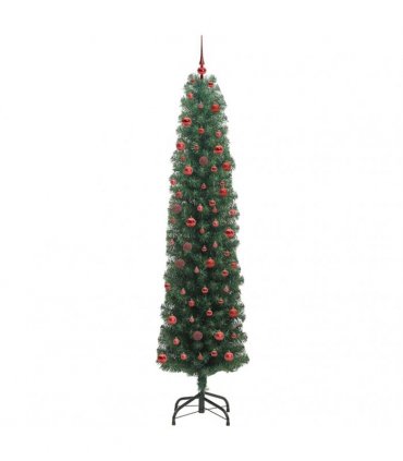 vidaXL Artificial Christmas Tree with LED Light Green 210 cm