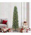 vidaXL Artificial Christmas Tree with LED Light Green 210 cm