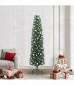 vidaXL Artificial Christmas Tree with LED Light Green 210 cm