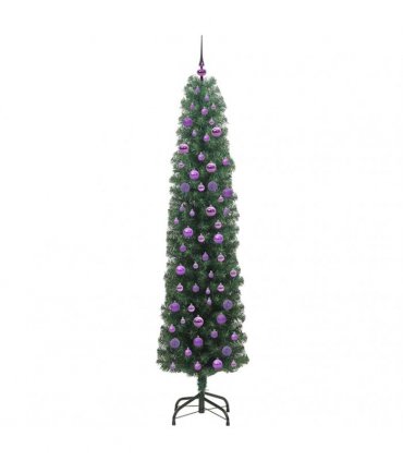 vidaXL Artificial Christmas Tree with LED Light Green 210 cm