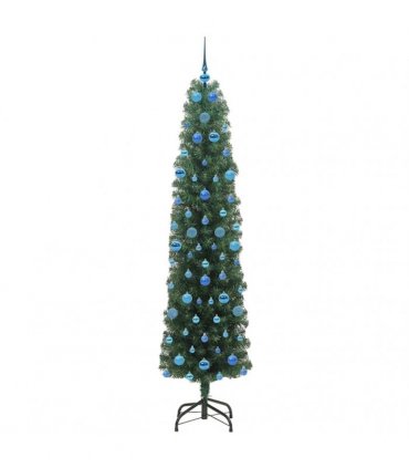 vidaXL Artificial Christmas Tree with LED Light Green 210 cm