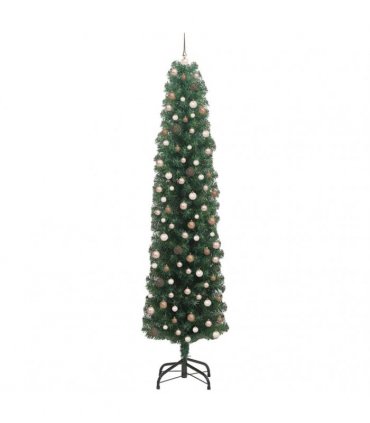 vidaXL Artificial Christmas Tree with LED Light Green 240 cm