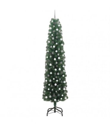 vidaXL Artificial Christmas Tree with LED Light Green 240 cm