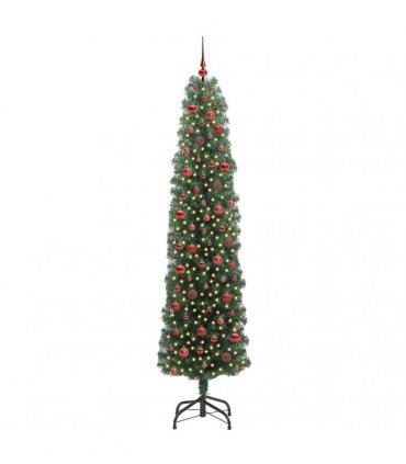 vidaXL Artificial Christmas Tree with LED Light Green 240 cm