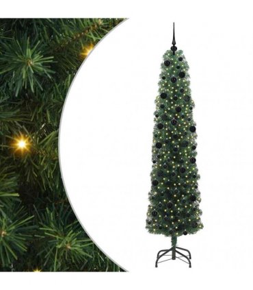 vidaXL Artificial Christmas Tree with LED Light Green 240 cm