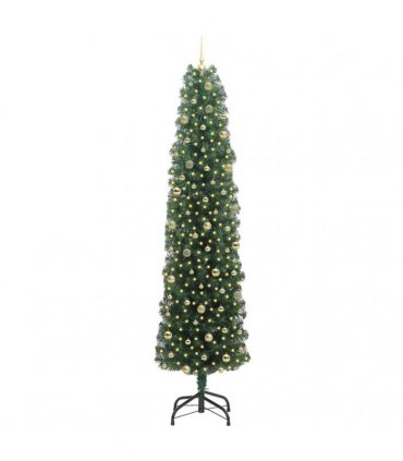 vidaXL Artificial Christmas Tree with LED Light Green 240 cm