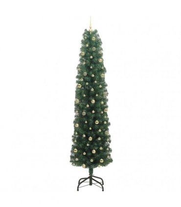 vidaXL Artificial Christmas Tree with LED Light Green 240 cm