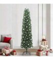 vidaXL Artificial Christmas Tree with LED Light Green 240 cm