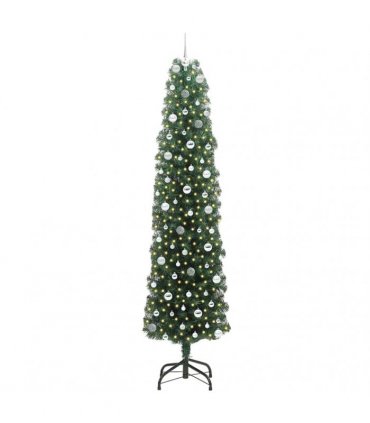 vidaXL Artificial Christmas Tree with LED Light Green 240 cm