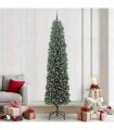 vidaXL Artificial Christmas Tree with LED Light Green 240 cm