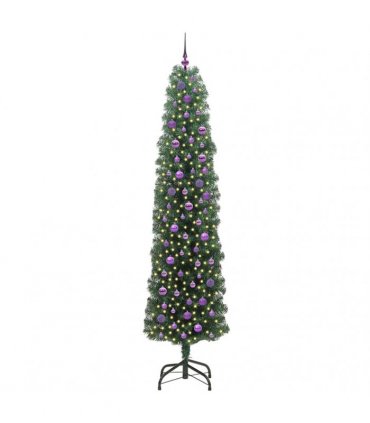 vidaXL Artificial Christmas Tree with LED Light Green 240 cm
