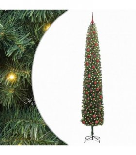 vidaXL Artificial Christmas Tree with LED Light Green 270 cm