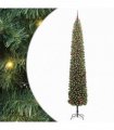 vidaXL Artificial Christmas Tree with LED Light Green 270 cm