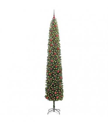 vidaXL Artificial Christmas Tree with LED Light Green 270 cm
