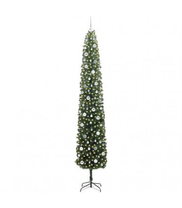 vidaXL Artificial Christmas Tree with LED Light Green 270 cm