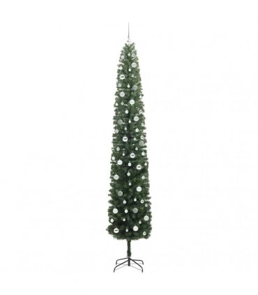 vidaXL Artificial Christmas Tree with LED Light Green 270 cm