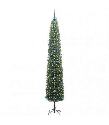 vidaXL Artificial Christmas Tree with LED Light Green 270 cm