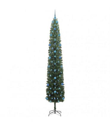 vidaXL Artificial Christmas Tree with LED Light Green 270 cm