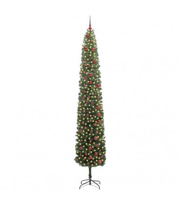 vidaXL Artificial Christmas Tree with LED Light Green 300 cm