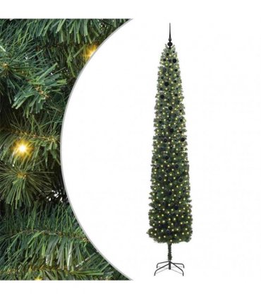 vidaXL Artificial Christmas Tree with LED Light Green 300 cm
