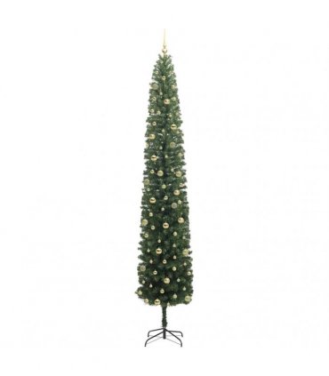 vidaXL Artificial Christmas Tree with LED Light Green 300 cm