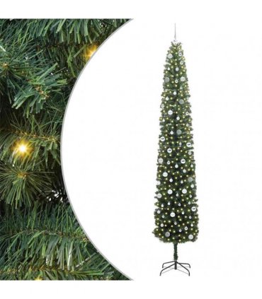 vidaXL Artificial Christmas Tree with LED Light Green 300 cm