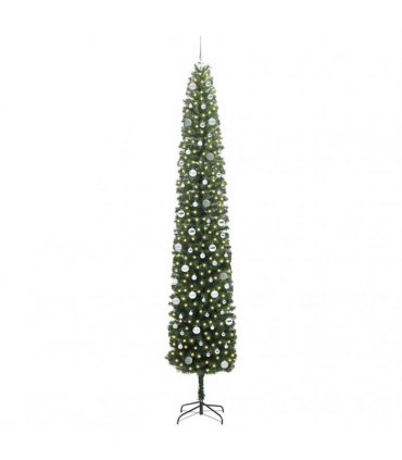 vidaXL Artificial Christmas Tree with LED Light Green 300 cm