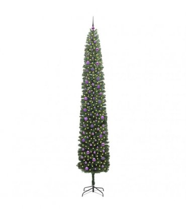 vidaXL Artificial Christmas Tree with LED Light Green 300 cm