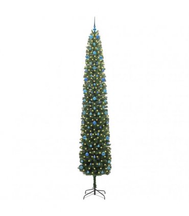 vidaXL Artificial Christmas Tree with LED Light Green 300 cm