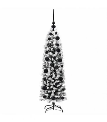 vidaXL Artificial Christmas Tree with LED Light Green and white 120 cm