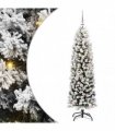 vidaXL Artificial Christmas Tree with LED Light Green and white 150 cm