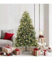 vidaXL Artificial Hinged Christmas Tree with Cones 180 cm 300 LEDs