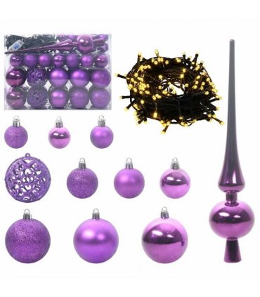 vidaXL Artificial Hinged Christmas Tree with Cones and Berries 150 cm