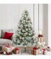 vidaXL Artificial Hinged Christmas Tree with Cones and Berries 180 cm