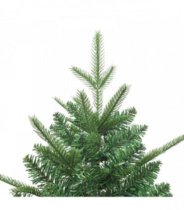 vidaXL Artificial Christmas Tree 300 LEDs Warm White PVC and PE Green