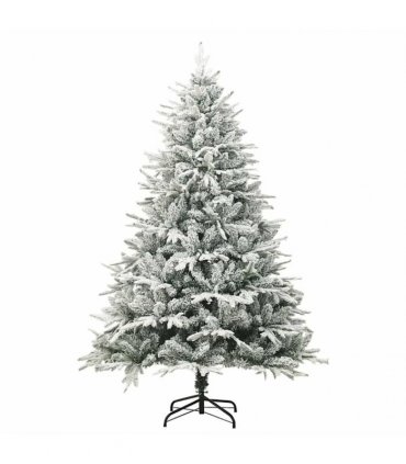 vidaXL Artificial Christmas Tree with Flocked Snow 300 LEDs Warm White