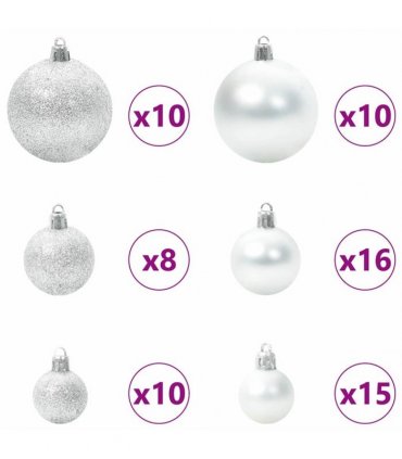 vidaXL Artificial Christmas Tree with Flocked Snow 300 LEDs Warm White