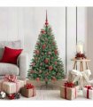 vidaXL Artificial Hinged Christmas Tree Green 120 cm PVC