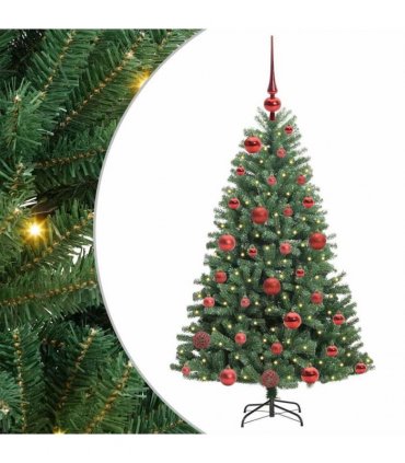 vidaXL Artificial Hinged Christmas Tree Green 120 cm PVC