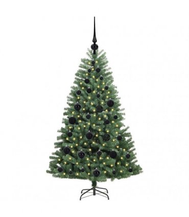vidaXL Artificial Hinged Christmas Tree Green 120 cm PVC