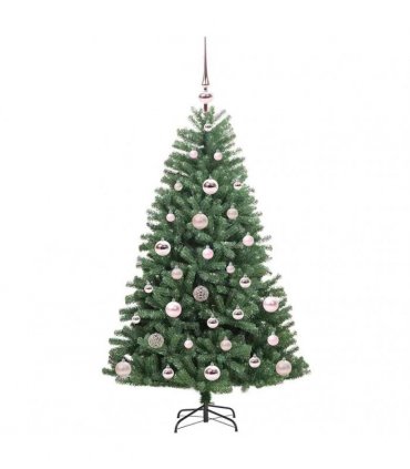 vidaXL Artificial Hinged Christmas Tree Green 120 cm PVC