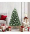 vidaXL Artificial Hinged Christmas Tree Green 120 cm PVC
