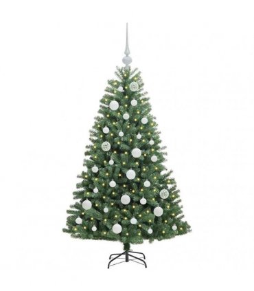vidaXL Artificial Hinged Christmas Tree Green 120 cm PVC