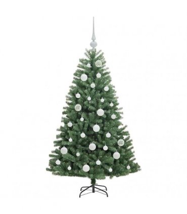 vidaXL Artificial Hinged Christmas Tree Green 120 cm PVC