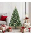 vidaXL Artificial Hinged Christmas Tree Green 120 cm PVC