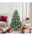 vidaXL Artificial Hinged Christmas Tree Green 120 cm PVC