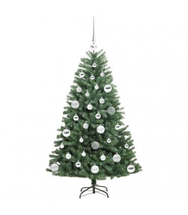 vidaXL Artificial Hinged Christmas Tree Green 120 cm PVC