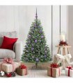 vidaXL Artificial Hinged Christmas Tree Green 120 cm PVC