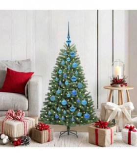 vidaXL Artificial Hinged Christmas Tree Green 120 cm PVC